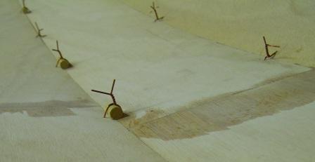 Dowel and stitches